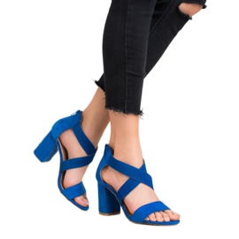 Cornflower Sandals On The VINCEZA Slider blue 2