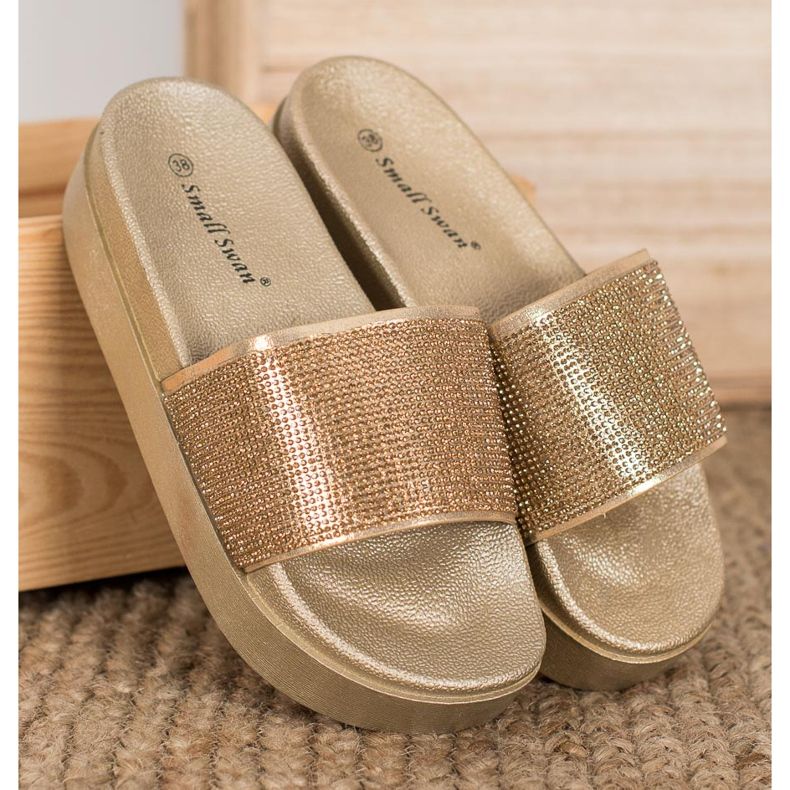 SHELOVET Slippers On The Platform yellow 1