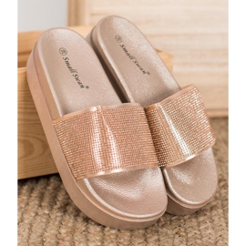 SHELOVET Slippers On The Platform yellow 1