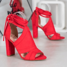 Seastar Tied Sandals On A Post red 1