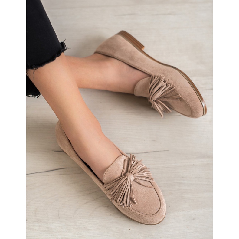 Seastar Suede Footwear With Fringes brown 1
