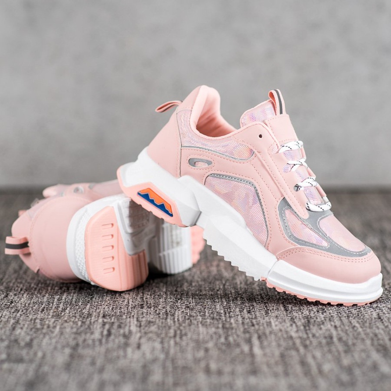 SHELOVET Sports Sneakers On The Platform pink 1 SHELOVET Sports Sneakers On The Platform pink 1