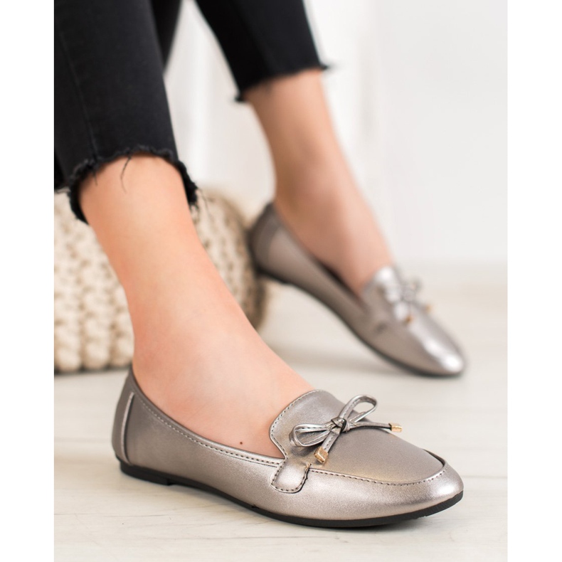 Clowse Elegant Silver Ballerinas grey 1