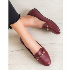 Clowse Stylish Eco Leather Footwear red 1