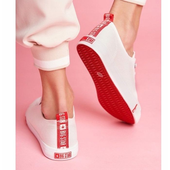 White women's shoes sneakers Big Star FF274087 2