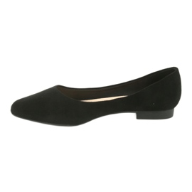 Black suede ballerinas Sergio Leone BL611 2