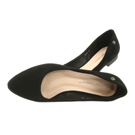 Black suede ballerinas Sergio Leone BL611 6