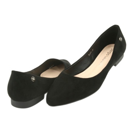 Black suede ballerinas Sergio Leone BL611 4