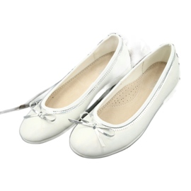 Ballerinas with a bow white pearl American Club GC29 / 19 multicolored 2
