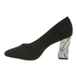 Black suede pumps Sergio Leone 216 grey 2