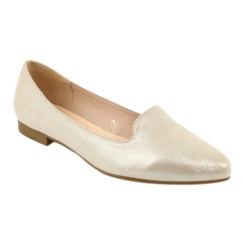Lords gold ballerinas Sergio Leone 610 golden 1