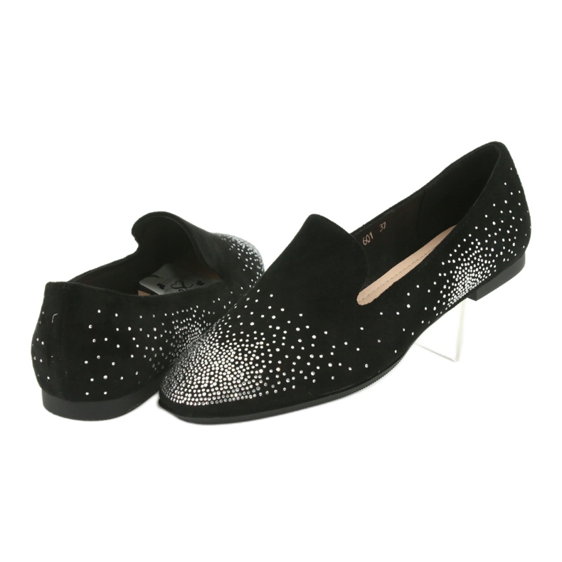 Sergio Leone Women's ballerinas with zircons black 601 4 Sergio Leone Women's ballerinas with zircons black 601 4