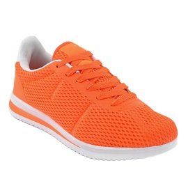 Orange fluo women's sports shoes FXZ32-4 1