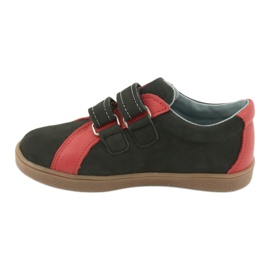 Mazurek 1235 boys shoes with black/red Velcro 2