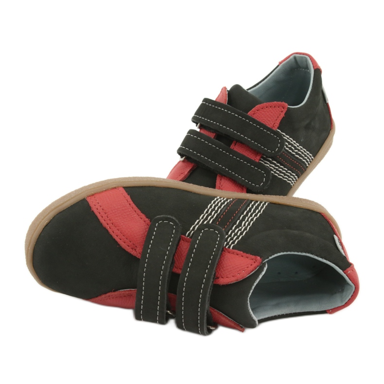 Mazurek 1235 boys shoes with black/red Velcro 6