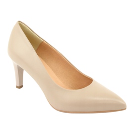 Espinto 990/25 Leather pumps on the pillar beige 1 Espinto 990/25 Leather pumps on the pillar beige 1
