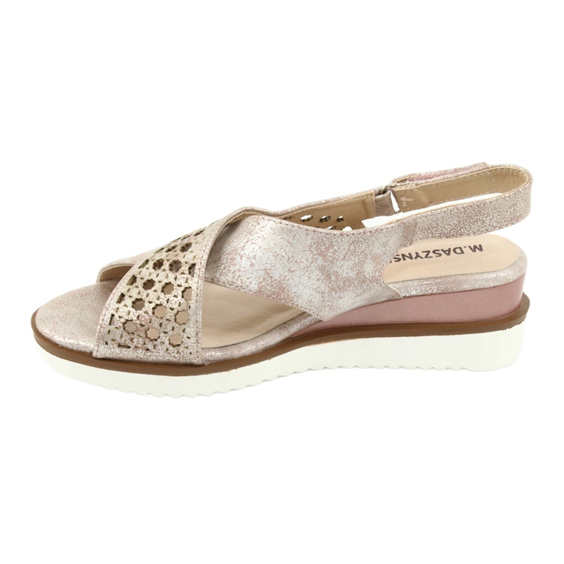 M.Daszyński Metallic pink sandals Daszyński 1838 grey 2