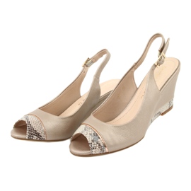 Gold capuccino sandals Sergio Leone 777 beige brown golden 3 Gold capuccino sandals Sergio Leone 777 beige brown golden 3