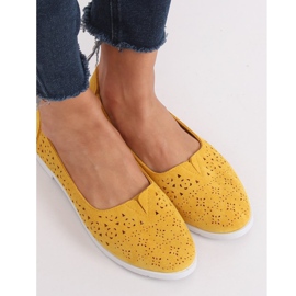 Honey openwork ballerinas ZA02P Yellow 1