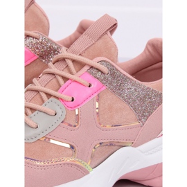 Pink HL-12 Pink sports shoes 1
