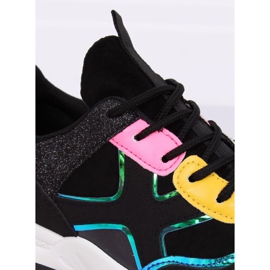 Black HL-12 Black sports shoes multicolored 1 Black HL-12 Black sports shoes multicolored 1