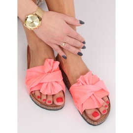 Pink cork slippers CK115P Coral 1