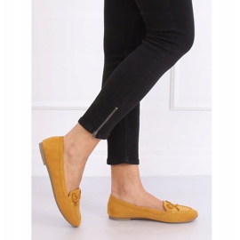 Women's mustard loafers 9F127 Yellow 1
