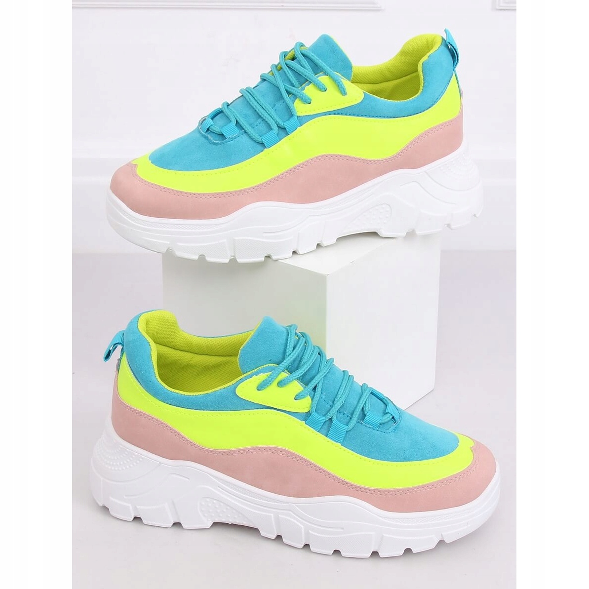 multicolor sports shoes