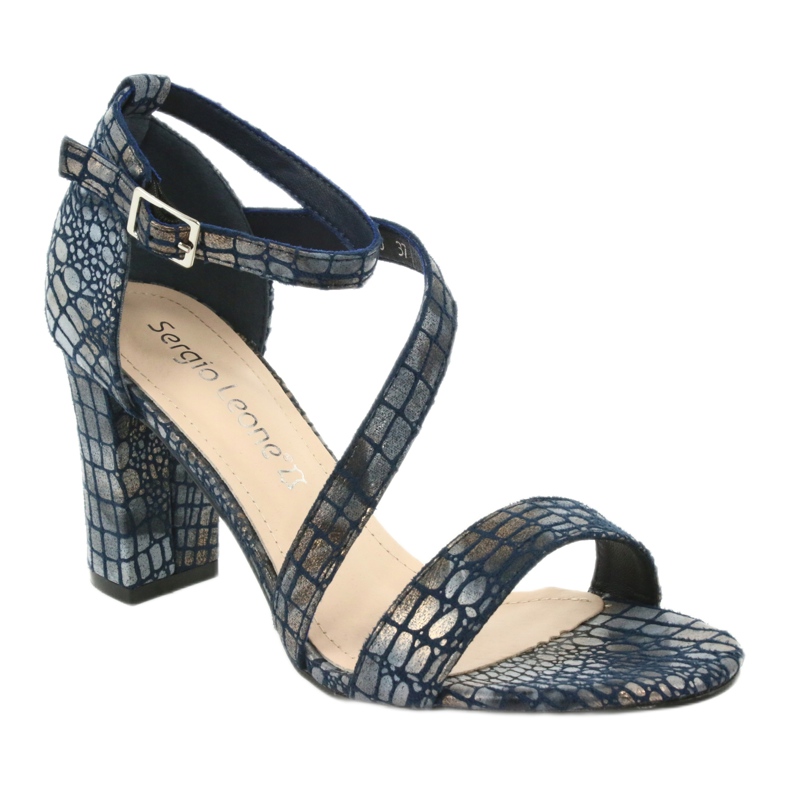 Gladiator sandals Sergio Leone SK870 navy blue 3