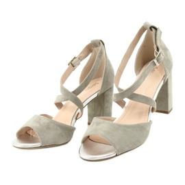 Gray gladiator sandals Sergio Leone SK865 grey 4