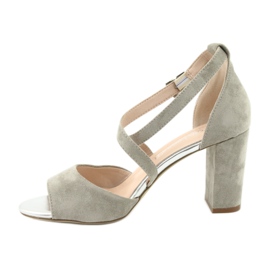 Gray gladiator sandals Sergio Leone SK865 grey 3