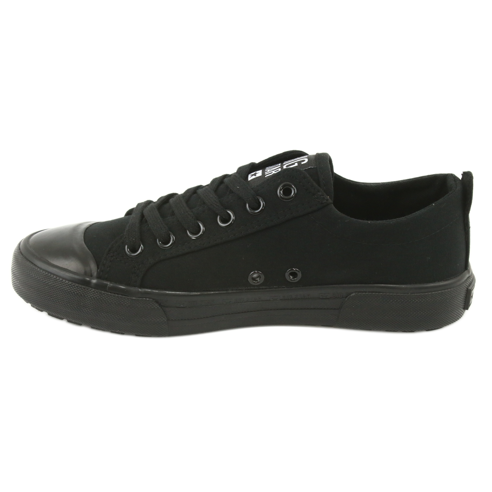 Black Big Star FF274A080 tied black sneakers KeeShoes