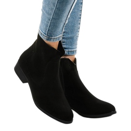 22M black cowboy boots 1