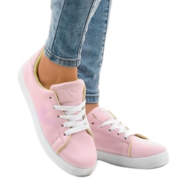 Pink classic women's sneakers B845-20 1