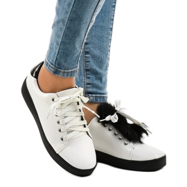 Classic white sneakers 68-41 1