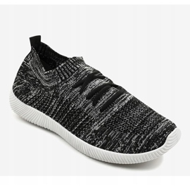 Gray men's sports shoes LW-1801 black grey 1 Gray men's sports shoes LW-1801 black grey 1