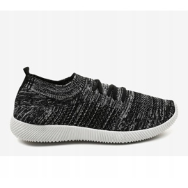 Gray men's sports shoes LW-1801 black grey 2
