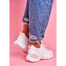 BUGO Women's Sport Shoes Pink and White Fellen 2