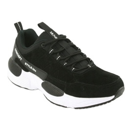 McKey MSP1464 suede sports shoes black 1