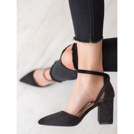 Seastar Stylish Suede Pumps black 1