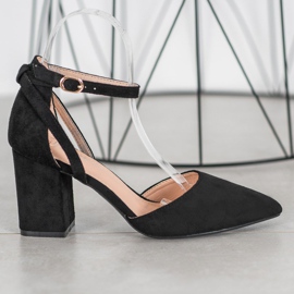 Seastar Stylish Suede Pumps black 2