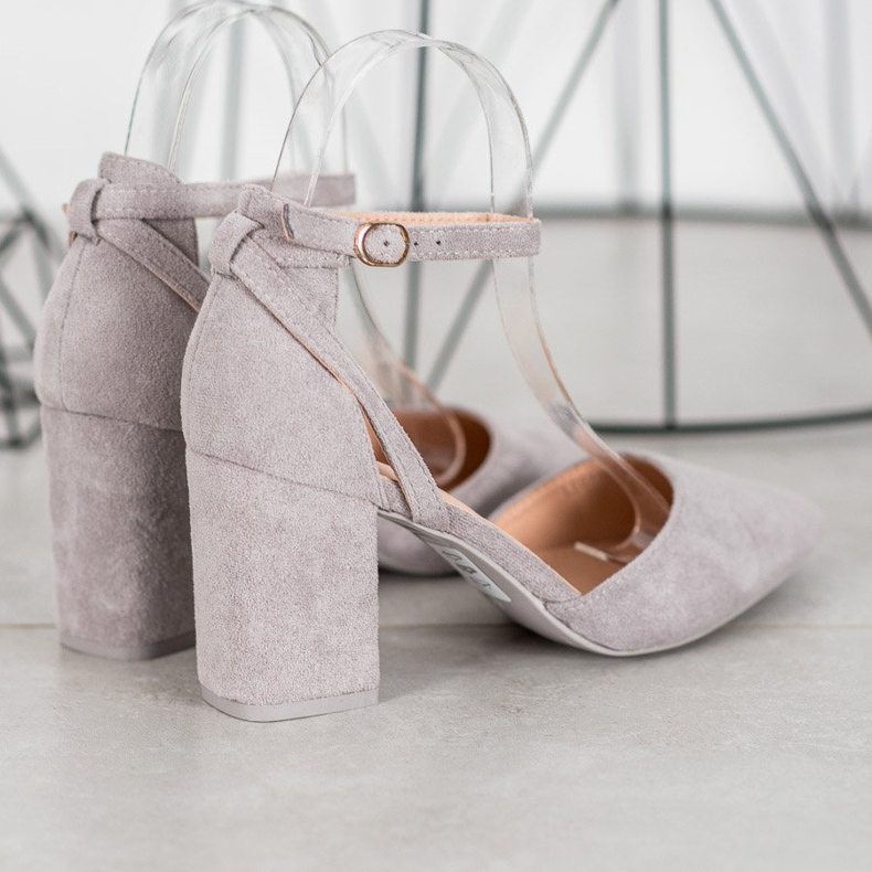 Seastar Stylish Suede Pumps grey 1