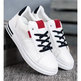 SHELOVET Fashionable White Sport Shoes 1