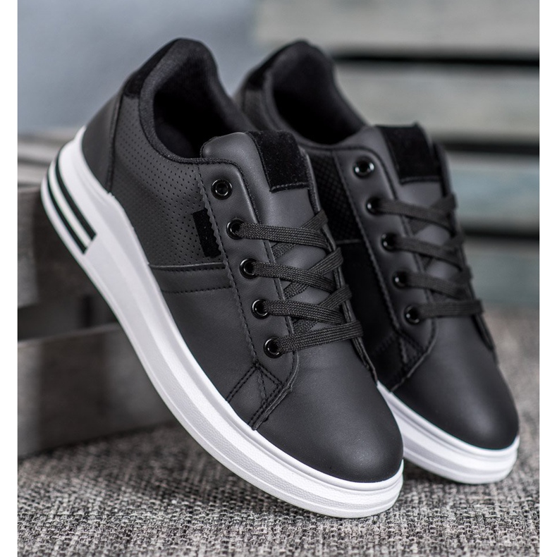 SHELOVET Fashionable Black Sport Shoes 1