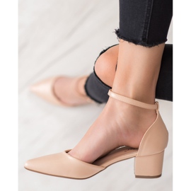 Seastar Comfortable pumps on a pillar brown 2