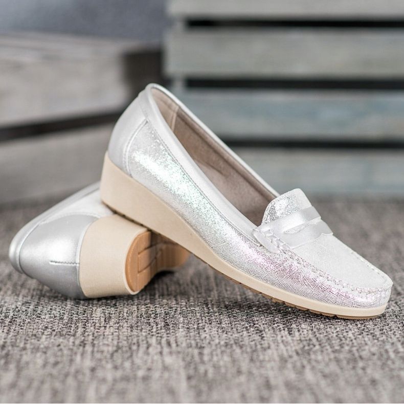 Comer Stylish Loafers On The Platform grey 1