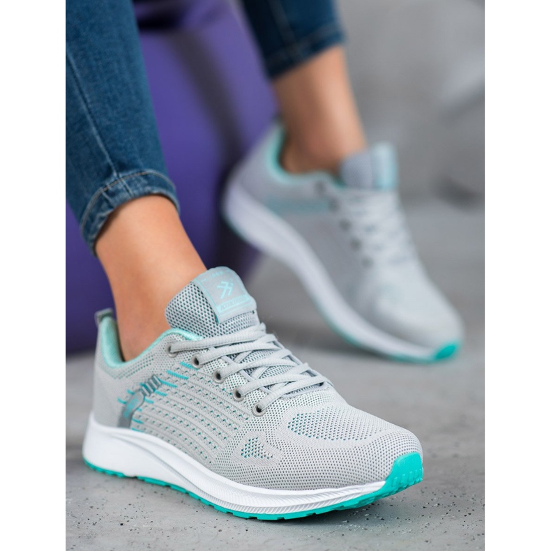 Ax Boxing Comfortable Openwork Sports Shoes grey green 1 Ax Boxing Comfortable Openwork Sports Shoes grey green 1