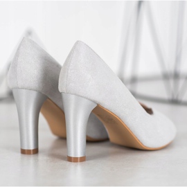 Open Toe VINCEZA pumps grey 1 Open Toe VINCEZA pumps grey 1