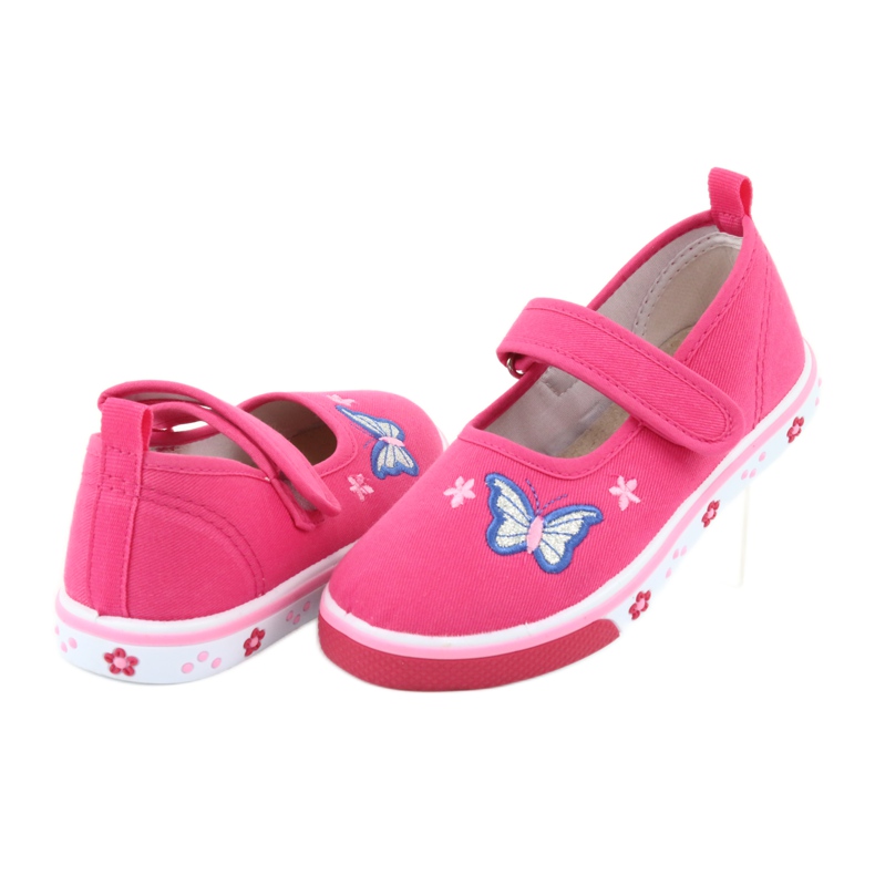 Atletico butterfly ballerinas with leather insole pink 4