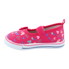 Ballerinas bow Atletico leather insert white violet pink 2